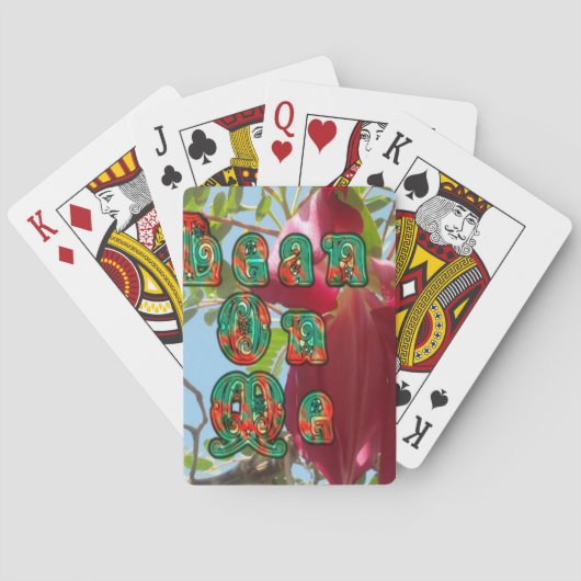 Lean 感動的 On Meフローラスカイワードアートプリント トランプ (裏面)