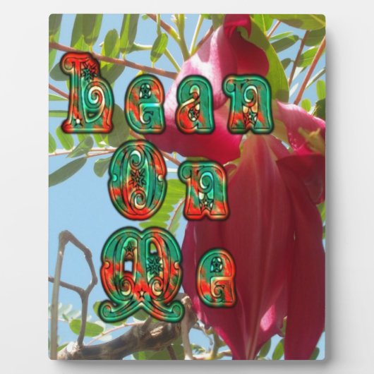 Lean 感動的 On Meフローラスカイワードアートプリント フォトプラーク (正面)