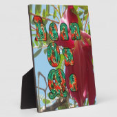 Lean 感動的 On Meフローラスカイワードアートプリント フォトプラーク (側面)