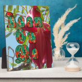 Lean 感動的 On Meフローラスカイワードアートプリント フォトプラーク (側面)