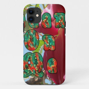 Lean 感動的 On Meフローラスカイワードアートプリント iPhone 11 ケース