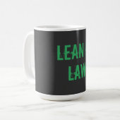Lean is Law Fitness Personal Trainer Bodybuilding コーヒーマグカップ (正面左)