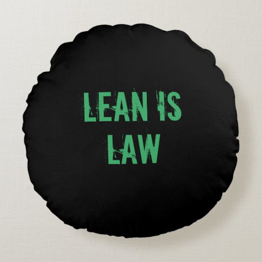 Lean is Law Fitness Personal Trainer Bodybuilding ラウンドクッション (正面)