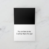 Lean On Meノートカード カード (内部)