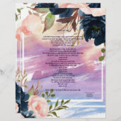 Lean On Me水彩フローラ紙 (正面/裏面)