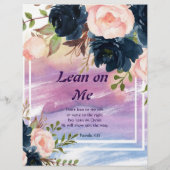Lean On Me水彩フローラ紙 (裏面)