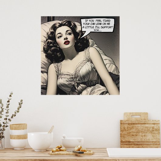 Lean On Me 1950のロマンス漫画ポスター ポスター (キッチン)