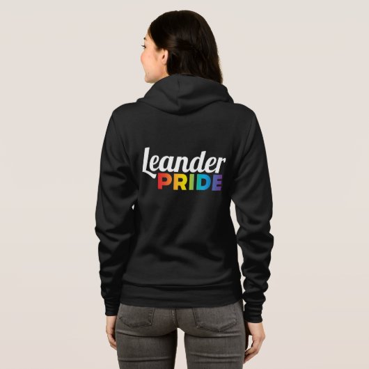 Leander Pride Zip-Up Hoodie (Women's) パーカ (裏面フル)