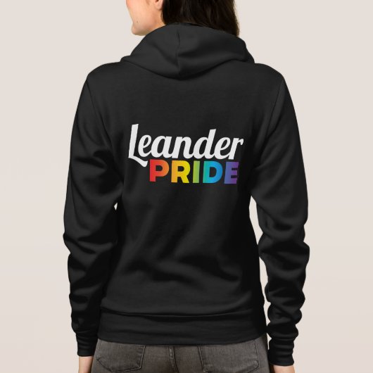 Leander Pride Zip-Up Hoodie (Women's) パーカ (裏面)
