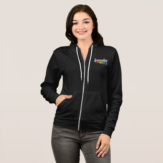 Leander Pride Zip-Up Hoodie (Women's) パーカ (正面フル)