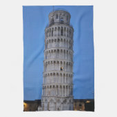 Leaning Tower at Dusk キッチンタオル (縦)