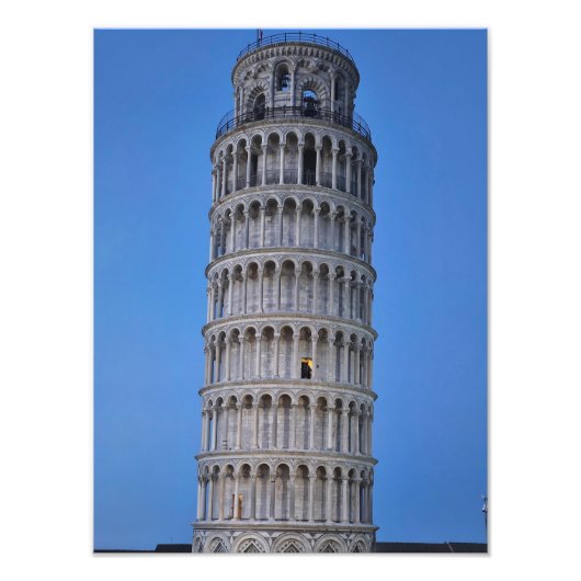 Leaning Tower at Dusk フォトプリント (正面)