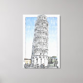 Leaning Tower of Pisa キャンバスプリント (正面)