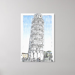 Leaning Tower of Pisa キャンバスプリント
