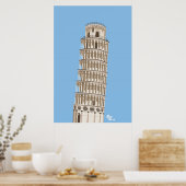 Leaning Tower of Pisa Poster ポスター (キッチン)