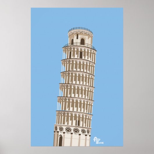 Leaning Tower of Pisa Poster ポスター (正面)