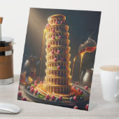 Leaning Tower of Yummy! Party Banner / Sign 台座サイン (インサイチュ)