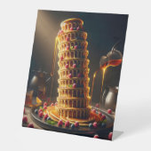 Leaning Tower of Yummy! Party Banner / Sign 台座サイン (正面)