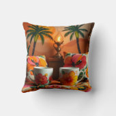 Leaning Tower of Yummy! Throw Pillow クッション (裏面)