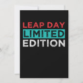 Leap Day Limited Edition February 29 Birthday Gift 招待状 (正面)