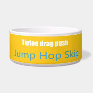 Leap Hop Skipリーン文字デザイン混合色 ボウル