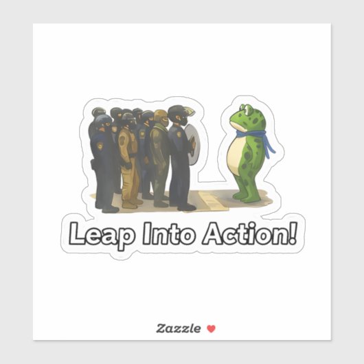 Leap Into Action! Frog Sticker シール (シート)