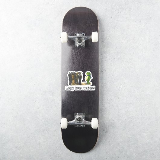 Leap Into Action! Frog Sticker シール (スケートボード)