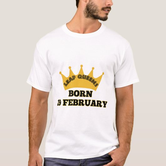Leap Queens 生まれ 29月Essential Tシャツ (正面)