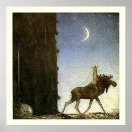 Leap the Elk andプリンセスTuvstarr by John Bauer ポスター