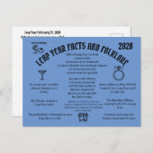 Leap Year  Postcard  Postcrossing card ポストカード (正面/裏面)