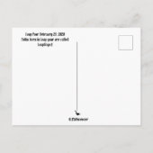 Leap Year  Postcard  Postcrossing card ポストカード (裏面)