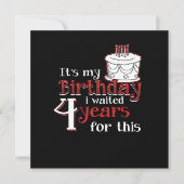 Leaper Leap Year 2020 Leapling Birthday Bday Waite 招待状 (正面)