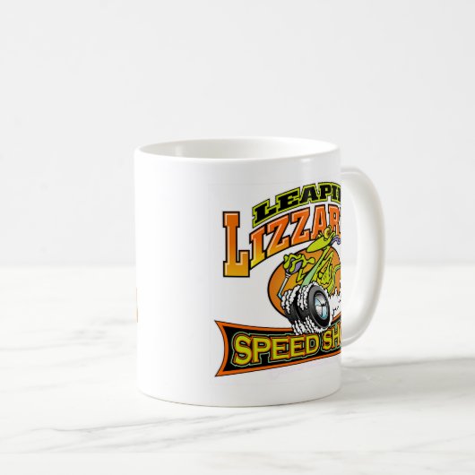 Leapin Lizzardの速度の店 コーヒーマグカップ (正面右)