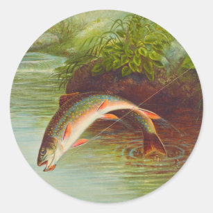 古代 魚シール Zazzle.co.jp
