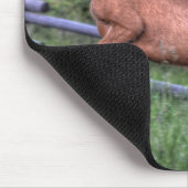 Leaping Deer Buck on Ranch Wildlife写真 マウスパッド (コーナー)