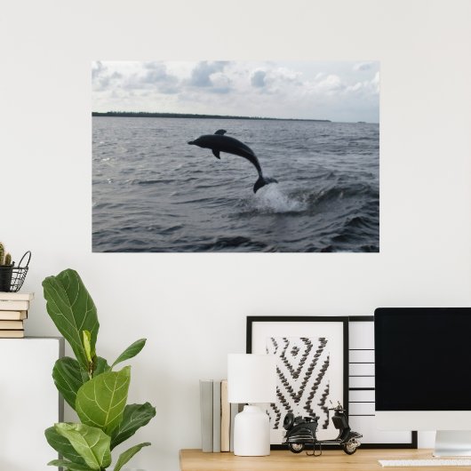 Leaping Dolphin ポスター (ホームオフィス)