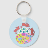 Leaping Hares  キーホルダー (裏面)