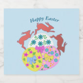 Leaping Hares  スパークリングワインラベル (シングルラベル)