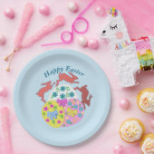 Leaping Hares Easter ペーパープレート (パーティー)