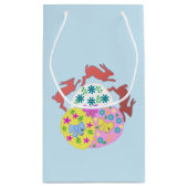 Leaping Hares editable Easter スモールペーパーバッグ (裏面)