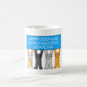 Leapling、うるう年の誕生日2月29日 コーヒーマグカップ (中央)