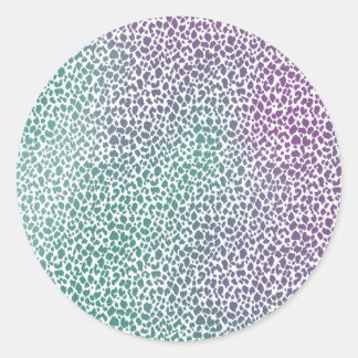 Leapord Mixステッカー ラウンドシール