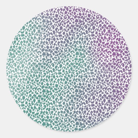 Leapord Mixステッカー ラウンドシール (正面)