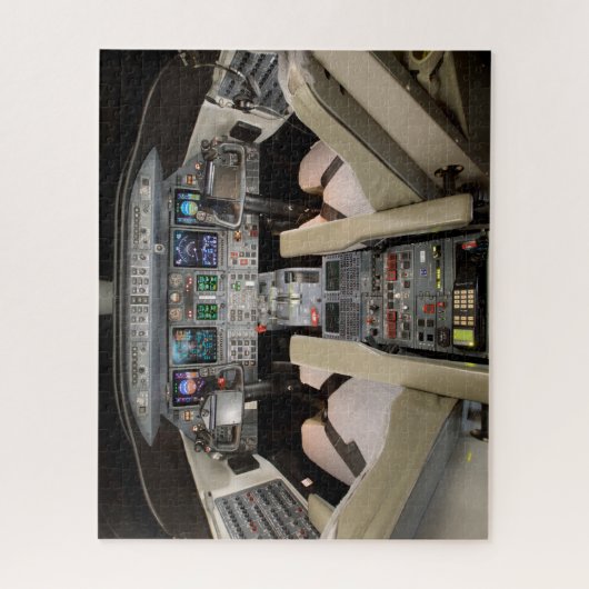 Lear Jet Cockpit ジグソーパズル (縦)