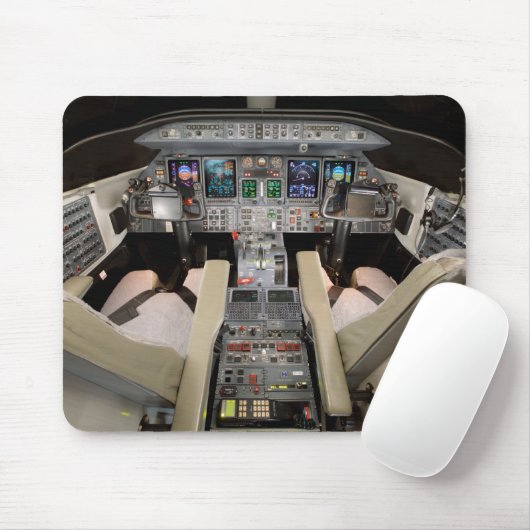 Lear Jet Cockpit マウスパッド (マウス)