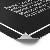 Learjet 23 – 航空機の設計図スケッチ計画PD ポスター (角)