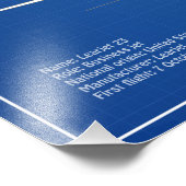 Learjet 23 – 航空機設計図スケッチ計画ABD フォトプリント (角)