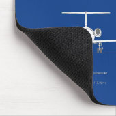 Learjet 23 – 航空機設計図スケッチ計画ABD マウスパッド (コーナー)