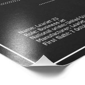 Learjet 23 - 航空機設計図面計画 PD フォトプリント (角)