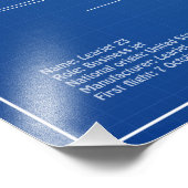 Learjet 23 - 航空機設計図 計画 AD フォトプリント (角)